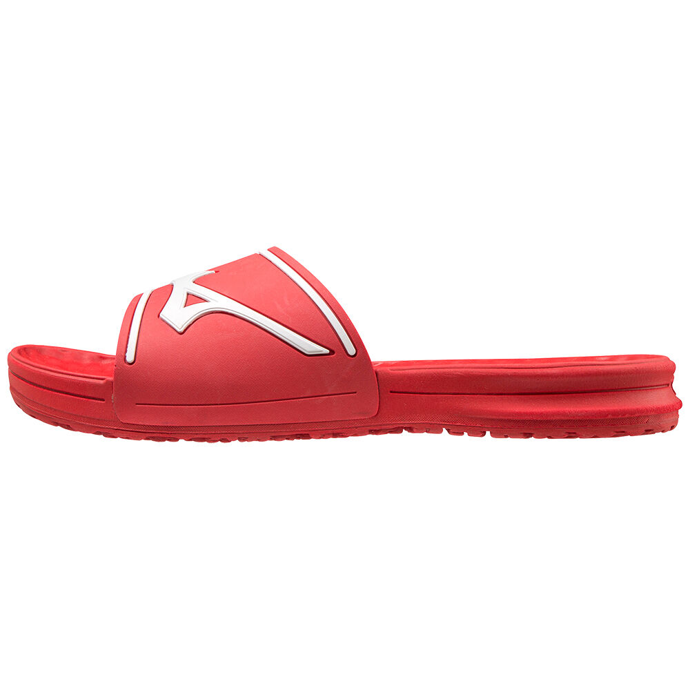 Chanclas Mizuno Relax Slide 2 Hombre Rojas/Blancas Outlet ITXB-85617